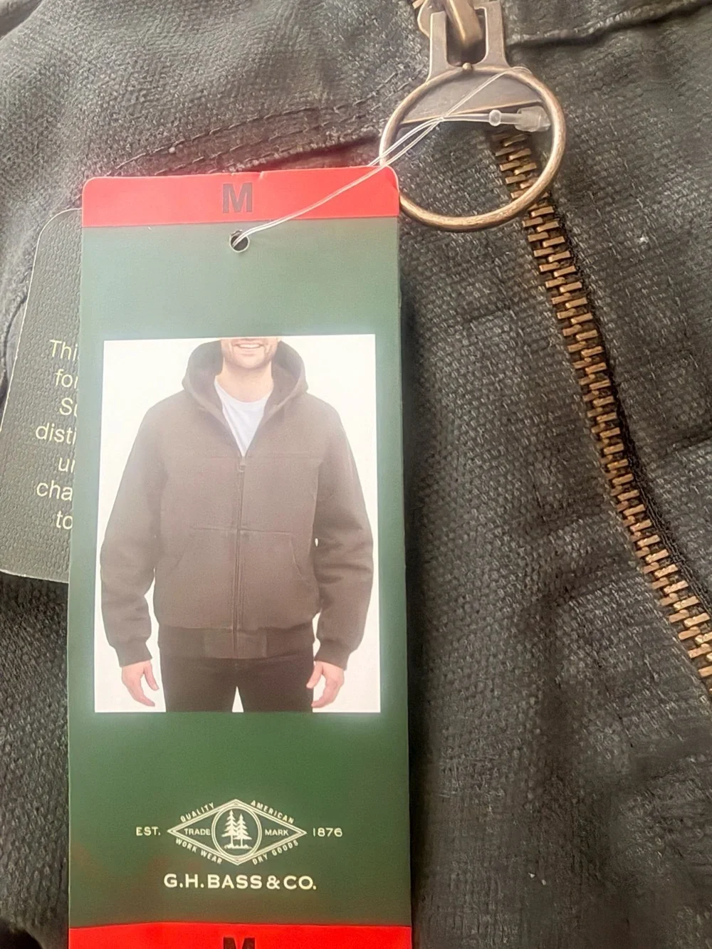 G.H. Bass & Co. Gray Hooded Puffer Jacket